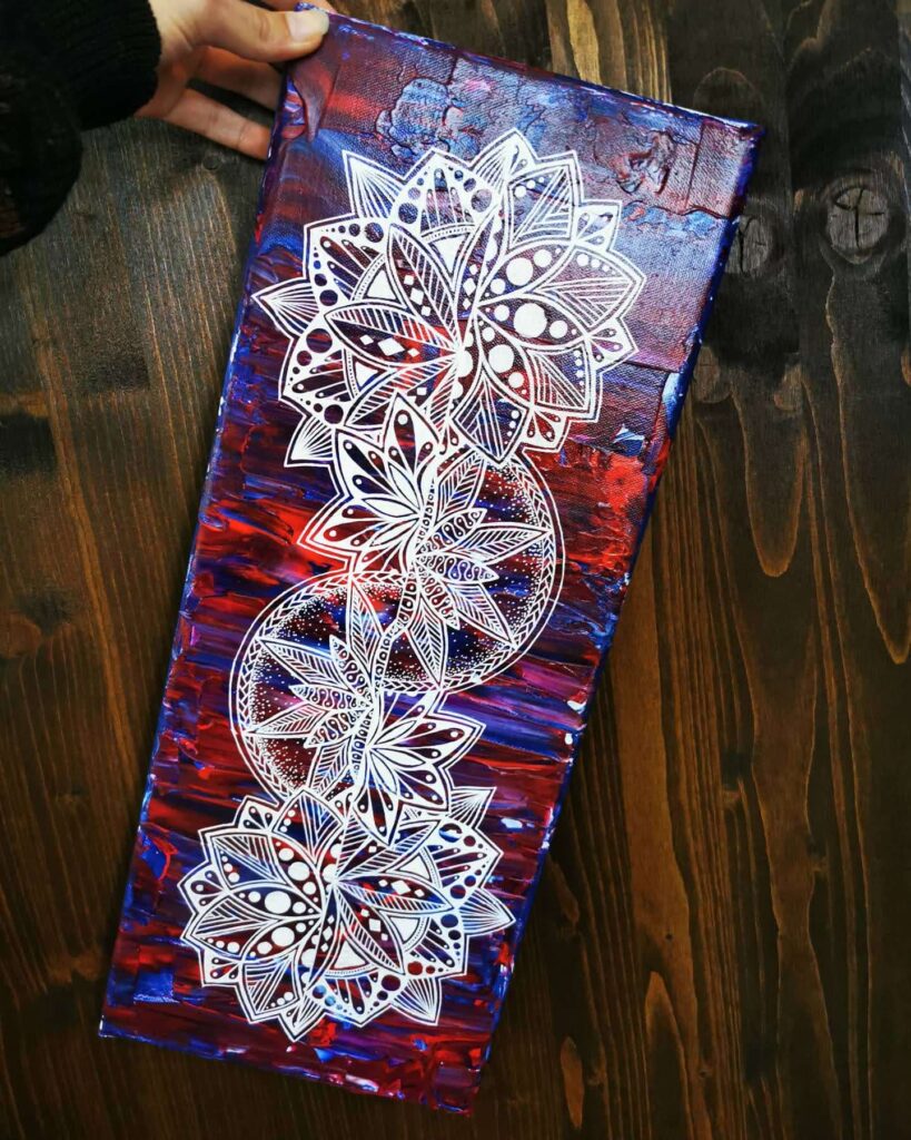 Jessies Art Mandala Leinwand 1