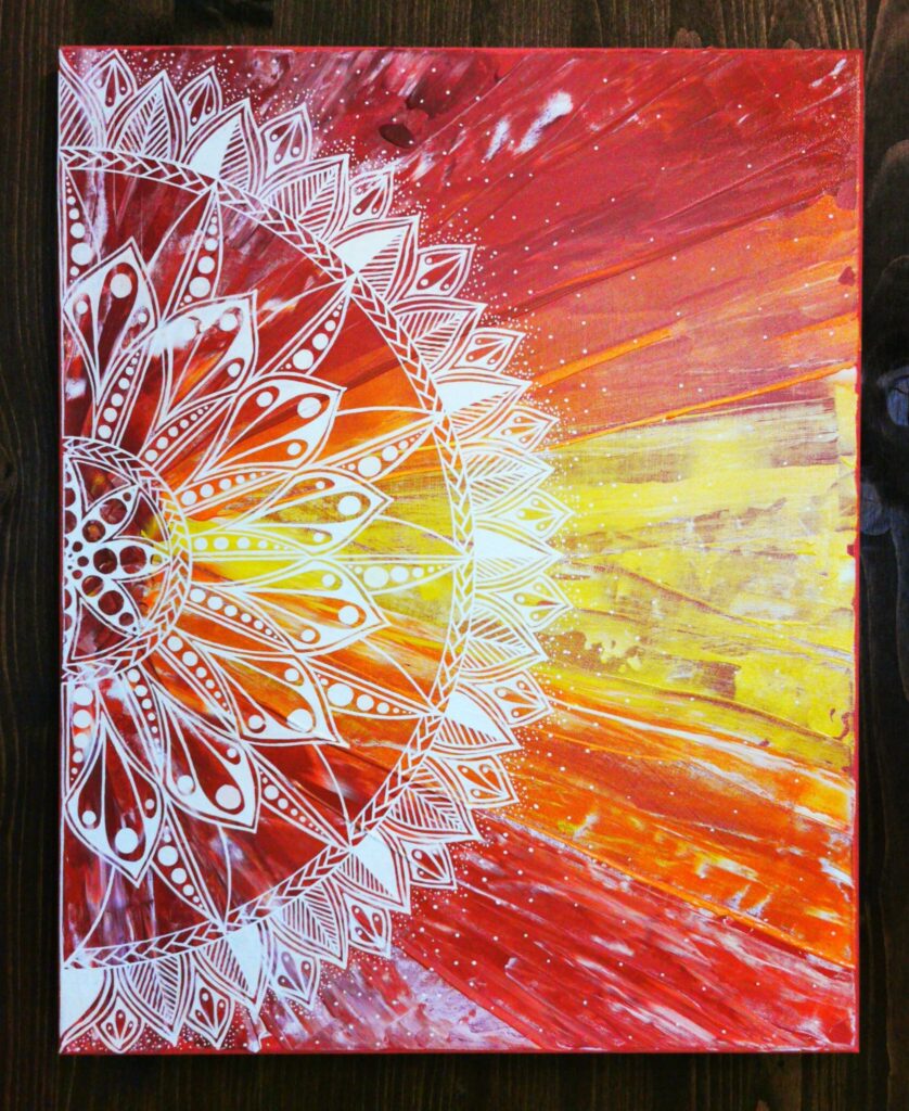 Jessies Art Mandala Leinwand 2