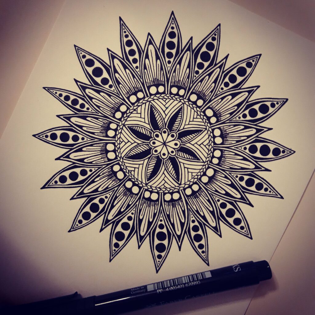 Jessies Art Mandala Zeichnung 1